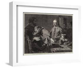 Harvey Demonstrating to Charles I His Theory of the Circulation of the Blood-Robert Hannah-Framed Giclee Print