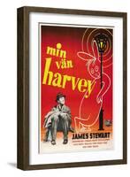 Harvey, James Stewart, Swedish Poster Art, 1950-null-Framed Art Print