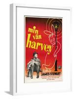 Harvey, James Stewart, Swedish Poster Art, 1950-null-Framed Art Print