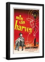 Harvey, James Stewart, Swedish Poster Art, 1950-null-Framed Art Print