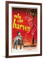 Harvey, James Stewart, Swedish Poster Art, 1950-null-Framed Art Print