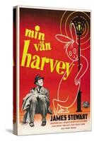 Harvey, James Stewart, Swedish Poster Art, 1950-null-Stretched Canvas