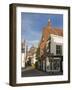 Harvey's Brewery Shop on Cliffe High Street, with the Brewery Behind, Lewes, East Sussex-Hazel Stuart-Framed Photographic Print