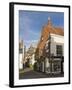 Harvey's Brewery Shop on Cliffe High Street, with the Brewery Behind, Lewes, East Sussex-Hazel Stuart-Framed Photographic Print