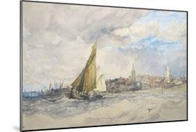 Harwich, from the Sea-Charles Bentley-Mounted Giclee Print