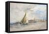 Harwich, from the Sea-Charles Bentley-Framed Stretched Canvas