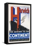 Harwich the Gateway to the Continent-Frank Newbould-Framed Stretched Canvas