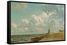 Harwich, the Low Lighthouse and Beacon Hill, c.1820-John Constable-Framed Stretched Canvas