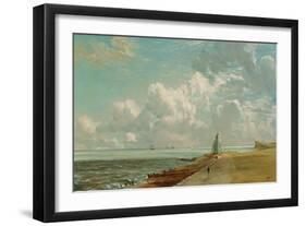 Harwich, the Low Lighthouse and Beacon Hill, c.1820-John Constable-Framed Giclee Print