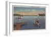 Harwichport, Cape Cod, MA - Wychmere Harbor Scene-Lantern Press-Framed Art Print