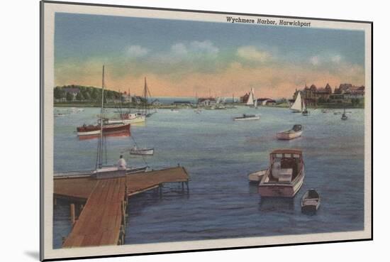 Harwichport, Cape Cod, MA - Wychmere Harbor Scene-Lantern Press-Mounted Art Print