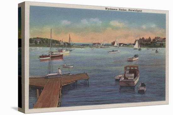Harwichport, Cape Cod, MA - Wychmere Harbor Scene-Lantern Press-Stretched Canvas