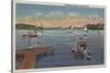 Harwichport, Cape Cod, MA - Wychmere Harbor Scene-Lantern Press-Stretched Canvas