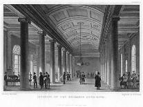 Interior of the Exchange News-Room, Liverpool, 1836-Harwood-Stretched Canvas