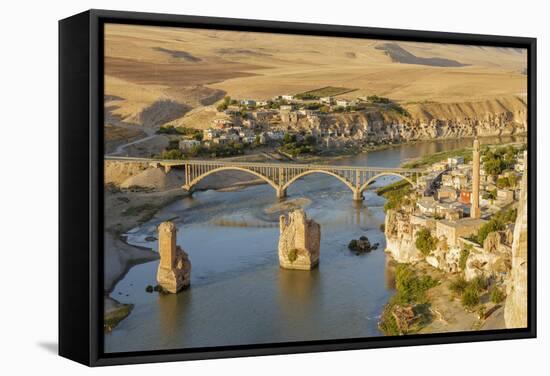 Hasankeyf on Tigris River, Mardin, Turkey-Ali Kabas-Framed Stretched Canvas
