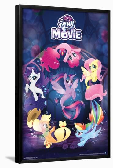 Hasbro My Little Pony Movie - Underwater-Trends International-Framed Poster