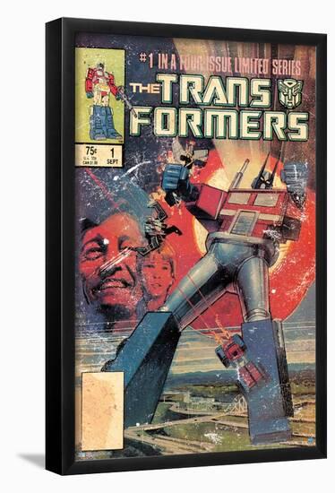 Hasbro Transformers - 1984 Comic Cover #1-Trends International-Framed Poster