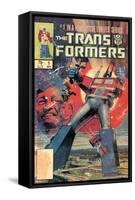 Hasbro Transformers - 1984 Comic Cover #1-Trends International-Framed Stretched Canvas