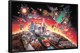 Hasbro Transformers - 1986 Key Art A-Trends International-Framed Poster