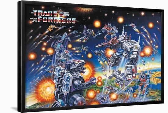 Hasbro Transformers - 1986 Key Art B-Trends International-Framed Poster