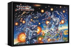 Hasbro Transformers - 1986 Key Art B-Trends International-Framed Stretched Canvas