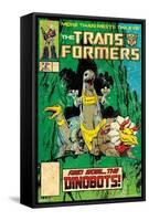 Hasbro Transformers - Dinobots Comic Cover-Trends International-Framed Stretched Canvas