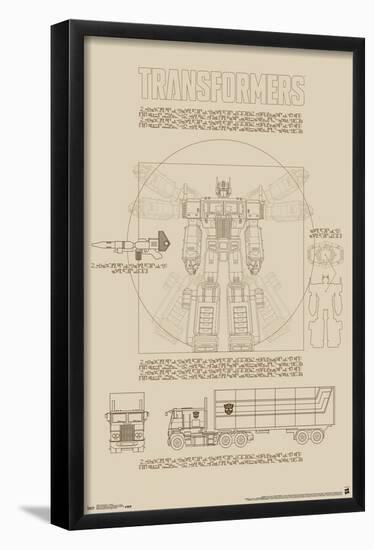 Hasbro Transformers - Sketch-Trends International-Framed Poster