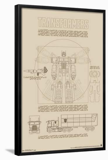 Hasbro Transformers - Sketch-Trends International-Framed Poster