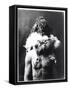 Haschezhini, a Navaho Indian, C.1904-05 (B/W Photo)-Edward Sheriff Curtis-Framed Stretched Canvas