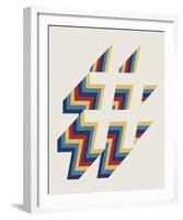 Hash Tag Layers-Tom Frazier-Framed Giclee Print