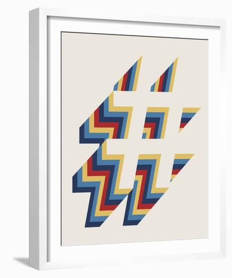 Hash Tag Layers-Tom Frazier-Framed Giclee Print