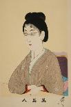 Japanese Professional Woman-Hashinobu Chikanobu-Art Print