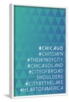 Hashtag City Chicago-null-Framed Poster