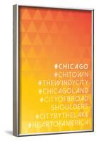 Hashtag City Chicago-null-Framed Poster