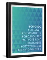 Hashtag City Chicago-null-Framed Poster