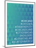 Hashtag City Chicago-null-Mounted Poster