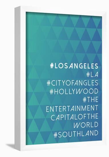 Hashtag City Los Angeles-null-Framed Poster