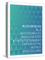 Hashtag City Los Angeles-null-Stretched Canvas