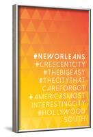 Hashtag City New Orleans-null-Framed Poster