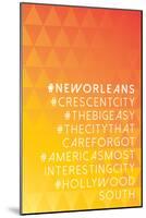 Hashtag City New Orleans-null-Mounted Poster