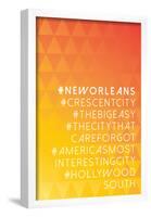Hashtag City New Orleans-null-Framed Poster