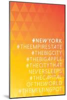 Hashtag City New York-null-Mounted Poster