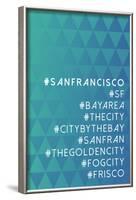 Hashtag City San Francisco-null-Framed Poster