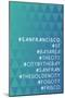 Hashtag City San Francisco-null-Mounted Poster
