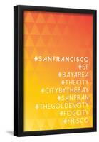 Hashtag City San Francisco-null-Framed Poster