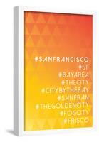 Hashtag City San Francisco-null-Framed Poster