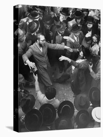 Hasidim Dance Ecstatically on Lag B'Omer Day-Paul Schutzer-Stretched Canvas