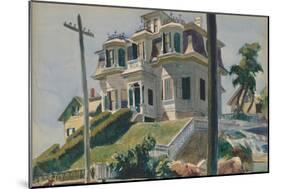 Haskell's House, 1924-Edward Hopper-Mounted Art Print