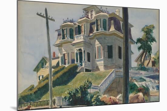 Haskell's House, 1924-Edward Hopper-Mounted Art Print