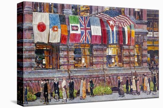 Hassam: Allied Flags, 1917-Childe Hassam-Stretched Canvas
